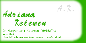 adriana kelemen business card